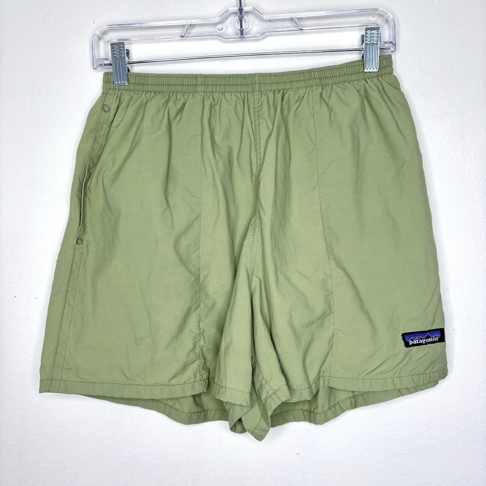 Patagonia Swim Trunks Mens Medium Green Board Shorts Beach Surf Outdoor Swimming